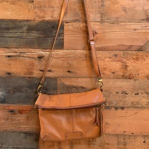 Lucky Brand leather bag in saddle brown